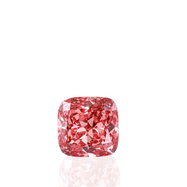 2 Carat Loose Moissanite Pink Color Cushion Cut